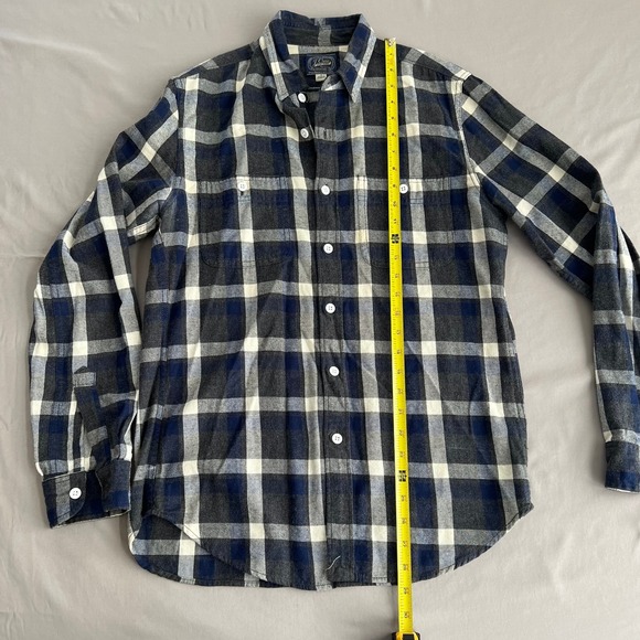J.Crew Men's Size Small Plaid Long Sleeve Button-Down Flannel Shirt- Casual - Picture 8 of 11